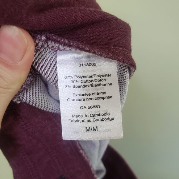 O'Neill Cuffed Joggers Burgundy Size Med - Picture 8 of 9